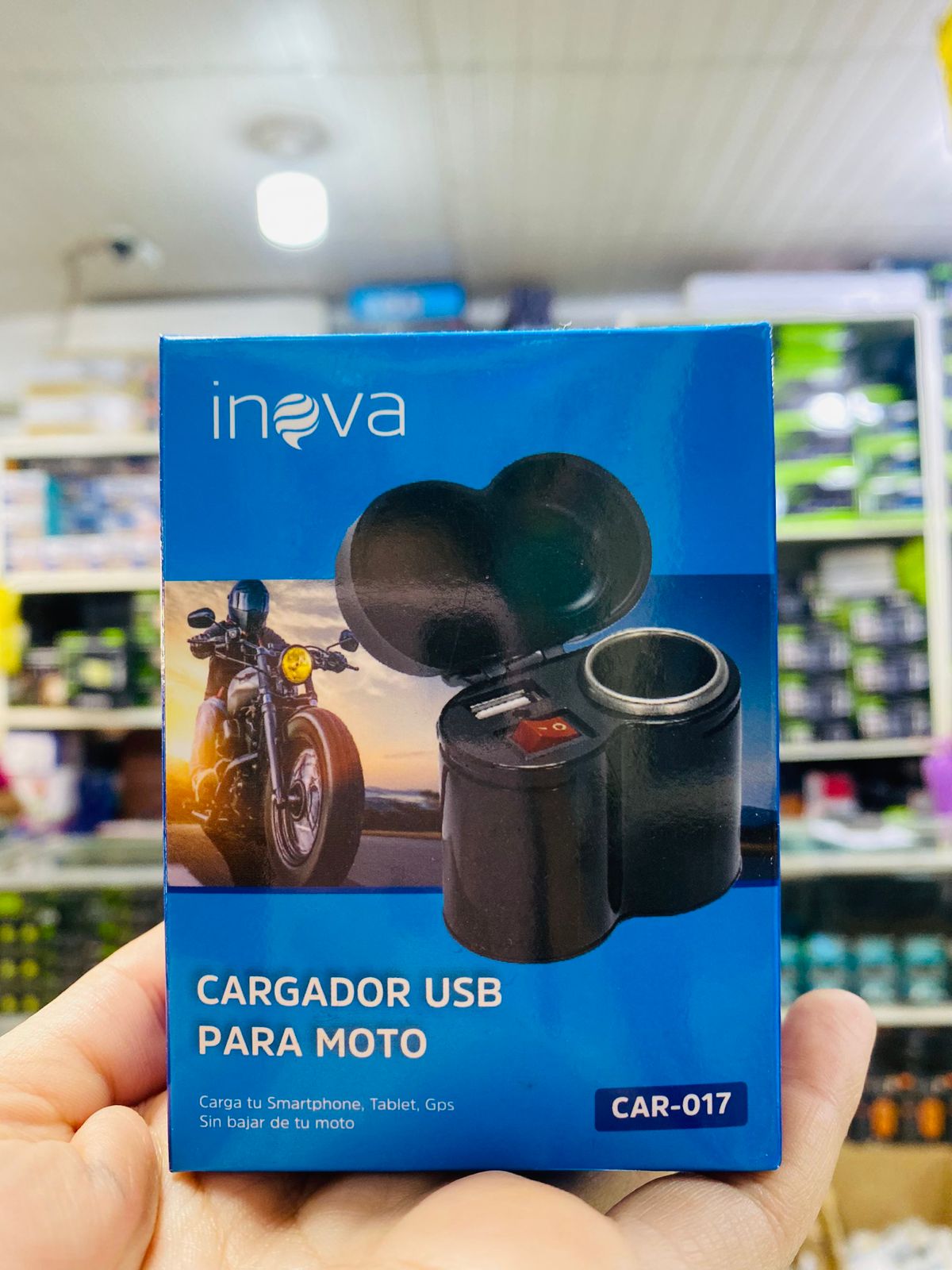 Cargador USB para Moto Ineva CAR-017